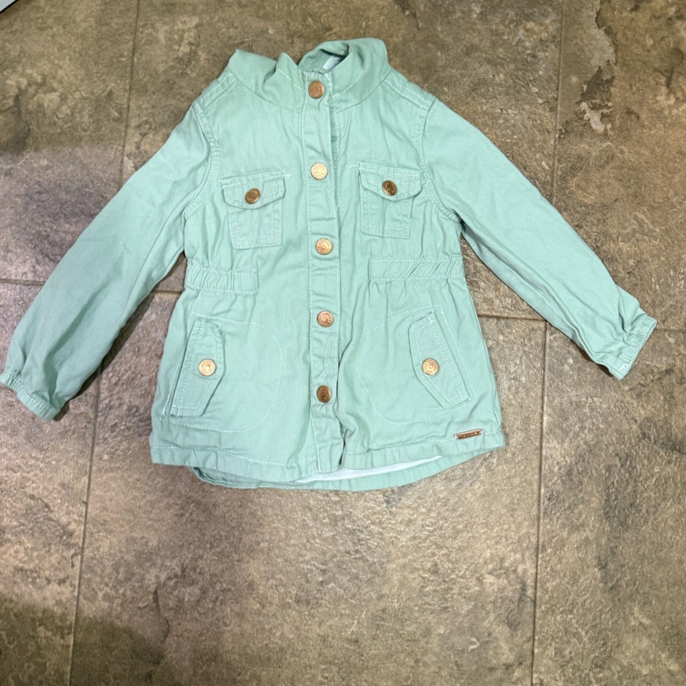 Green Jacket 24 Months (2 years)- Fall Jacket, Autumn Coat, Sweatshirt,Outerwear